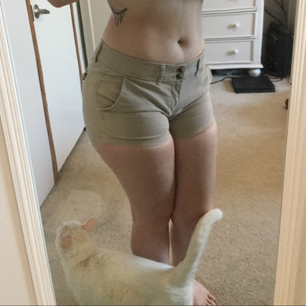 Tan shorts from American Eagle!